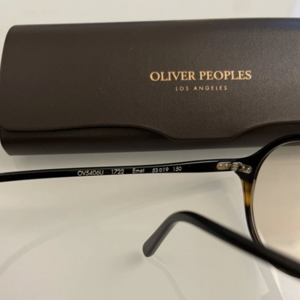 OLIVER PEOPLES EMET 53mm Navigator D-Frame Optical in Sand Wash MSRP$392